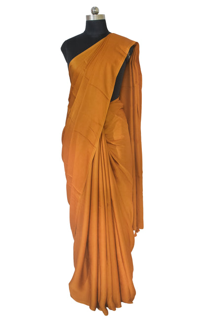 Plain Dyeing Modal Silk Saree with Tassels - With Blouse Piece - 5.5 Mtr Length   -  SKU : 0175-RURU