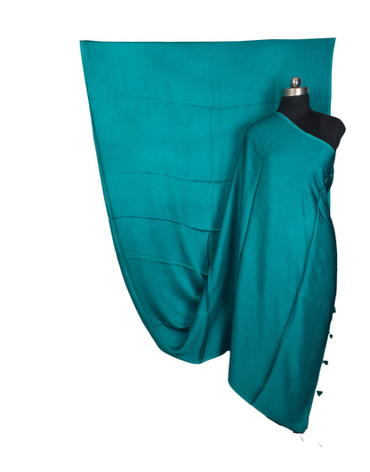 Plain Dyeing Modal Silk Saree with Tassels - With Blouse Piece - 5.5 Mtr Length   -  SKU : 0175-SDSD