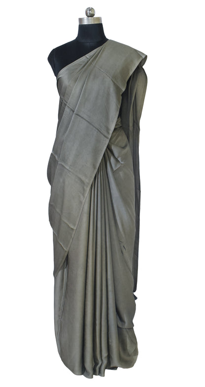 Plain Dyeing Modal Silk Saree with Tassels - With Blouse Piece - 5.5 Mtr Length   -  SKU : 0175-SGSG