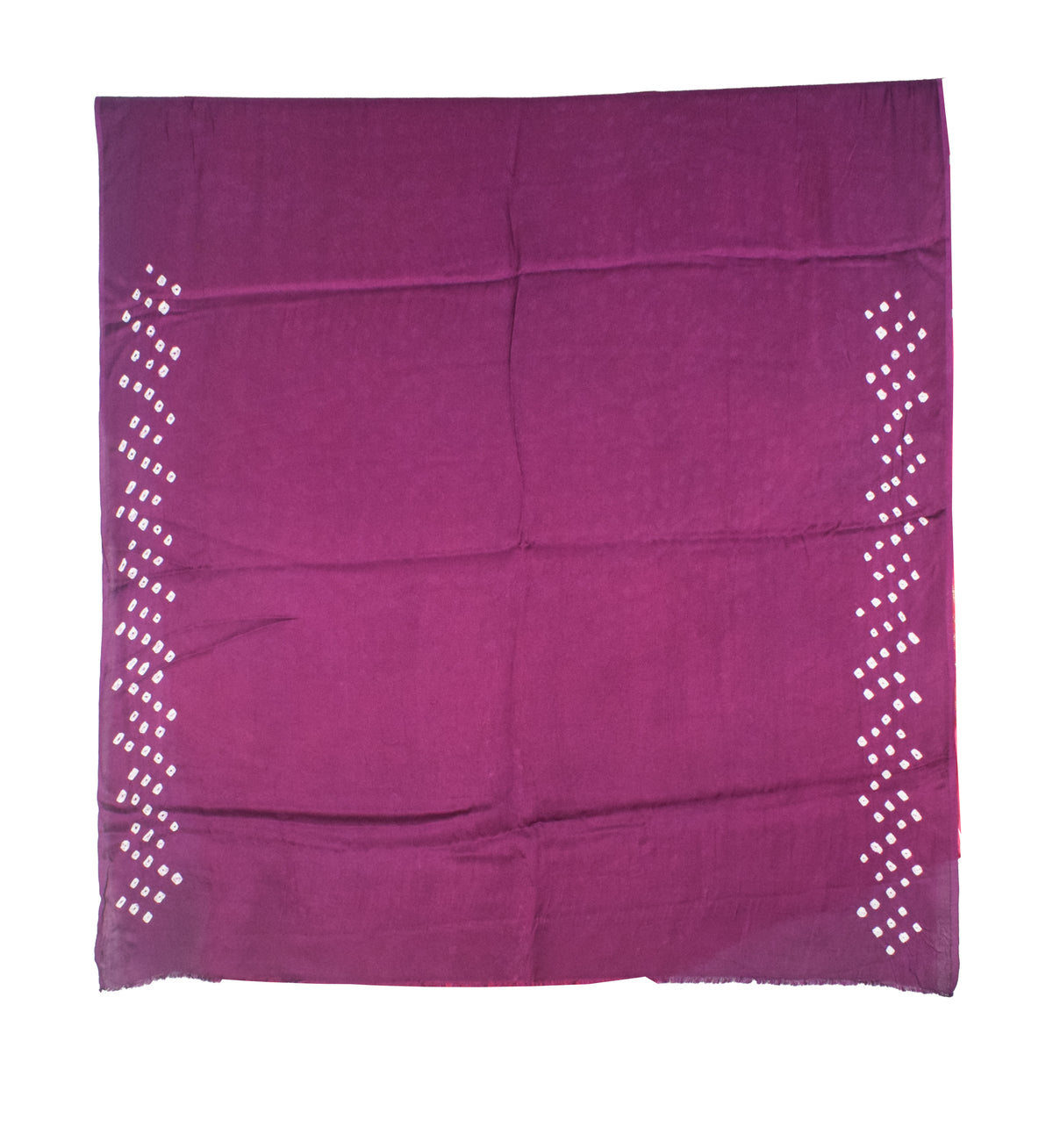 Plain Dyeing Modal Silk Two Colour Print Bandhej [ Tie-Dye] Saree Nakshi Border with Blouse Piece - 5.5 Mtr Length   -  SKU : ZD27705A
