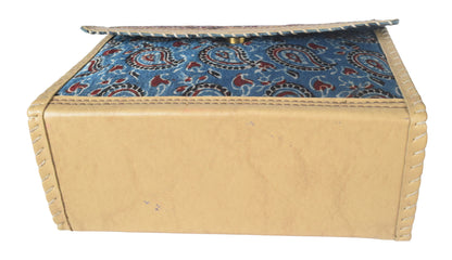 Ajrakh Rexine Hand Embroidered Mirror Work Sling Bag  - 16 cms Length    -  SKU : AB28501C