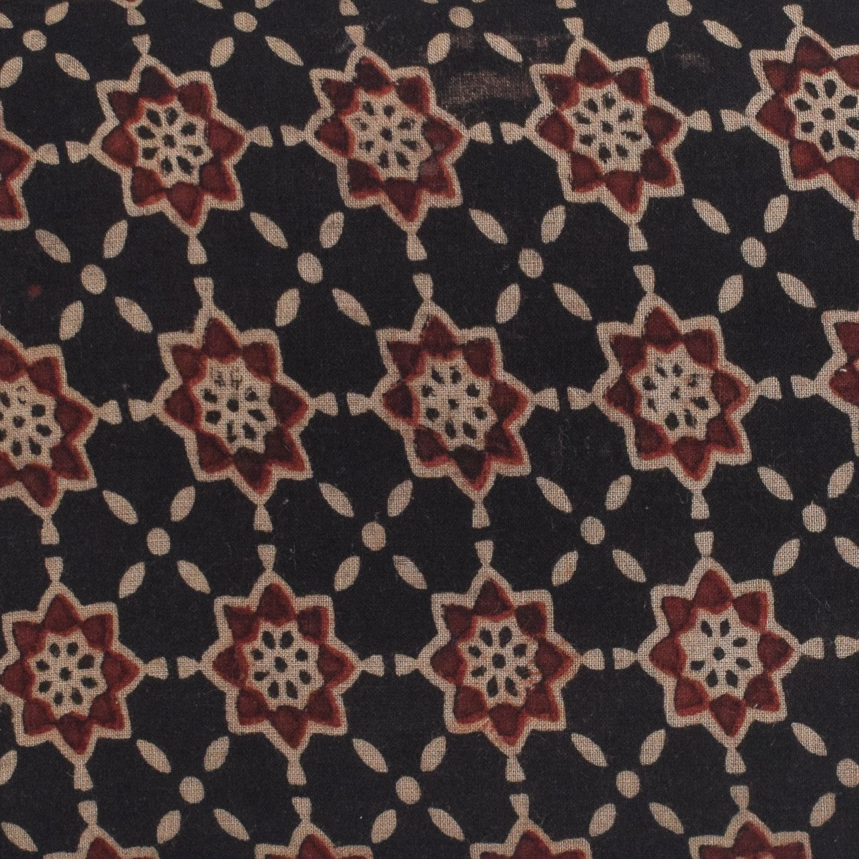 Ajrakh Rexine Hand Made Hand Embroidery Sling Bag Mirror Work - 13 cms Height x    -  SKU : AB06803B