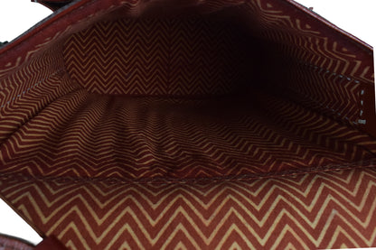 Jari Kaam - Leather Art Pure Leather Leathercraft Hand Made Handcrafted Sling Bag  - 26 cms Length    -  SKU : AB25B01A