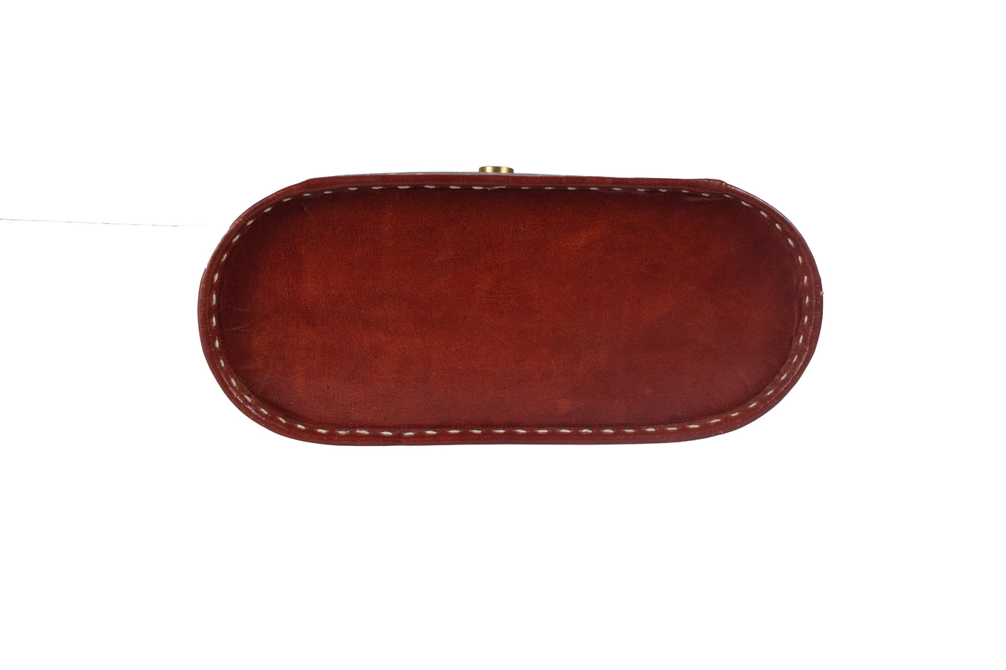 Jari Kaam - Leather Art Pure Leather Leathercraft Hand Made Handcrafted Sling Bag  - 26 cms Length    -  SKU : AB25B01A