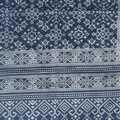 Patola Print Mashru Silk Two Colour Print Screen Print Hand Printed Stole  - 2.1 Mtr Length   -  SKU : RD25704F