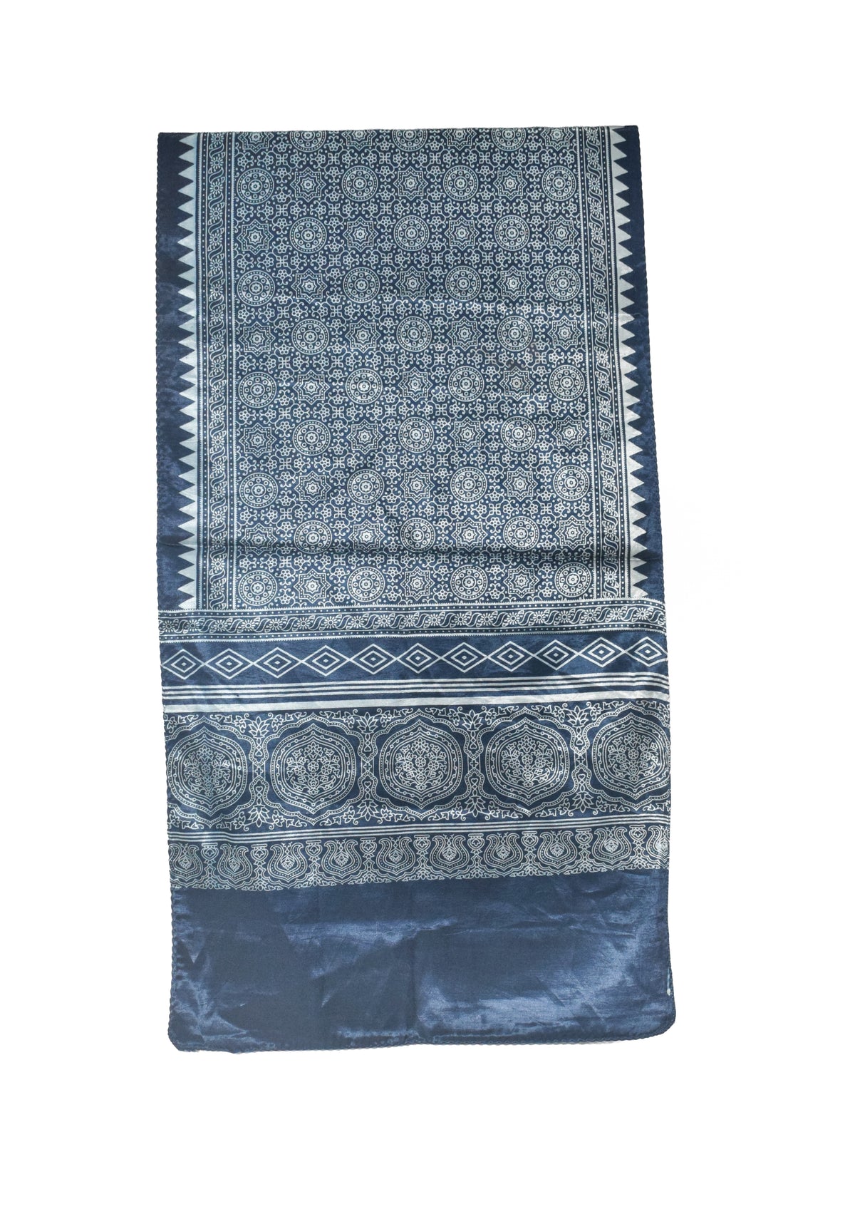 Patola Print Mashru Silk Two Colour Print Screen Print Hand Printed Stole  - 2.1 Mtr Length   -  SKU : RD23803B