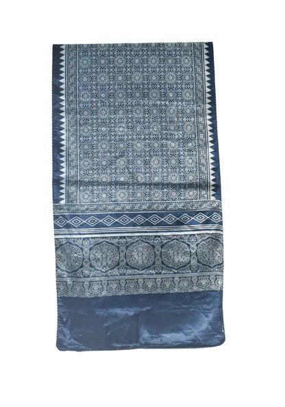 Patola Print Mashru Silk Two Colour Print Screen Print Hand Printed Stole  - 2.1 Mtr Length   -  SKU : RD23803B