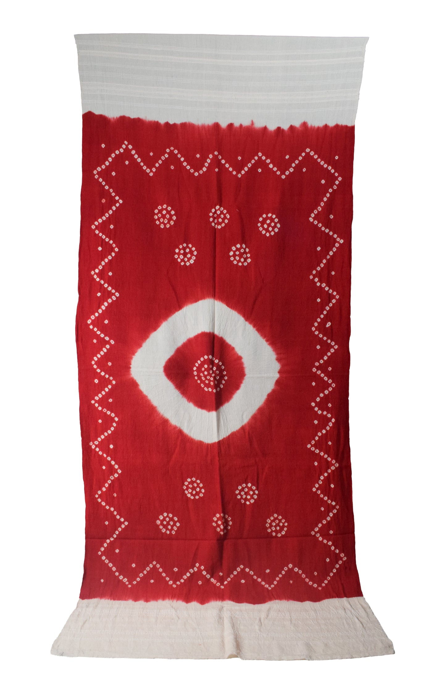 Bandhej [ Tie-Dye] Wool Shawl  - 2.1 Mtr Length    -  SKU : DB26A01B