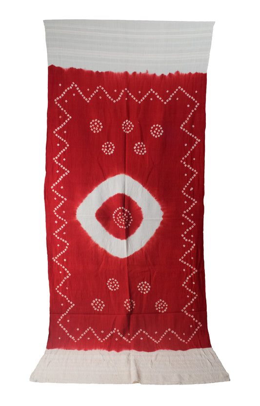 Bandhej [ Tie-Dye] Wool Shawl  - 2.1 Mtr Length    -  SKU : DB26A01B