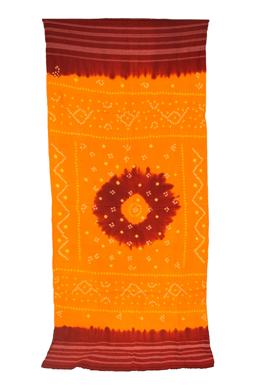 Bandhej ( Tie-Dye) Wool Shawl   - 2.1 Mtr Length    -  SKU : DB27B02B