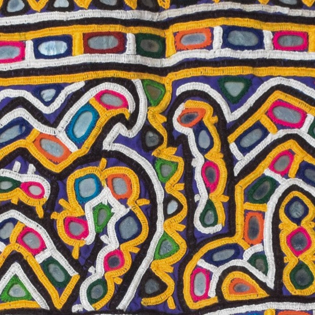 Rabari Work Cotton Hand Embroidered Mirror Work Toran  - 74 cms Length   -  SKU : SD27701B