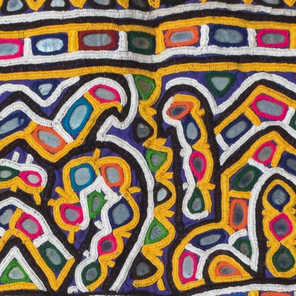 Rabari Work Cotton Hand Embroidered Mirror Work Toran  - 74 cms Length   -  SKU : SD27701B
