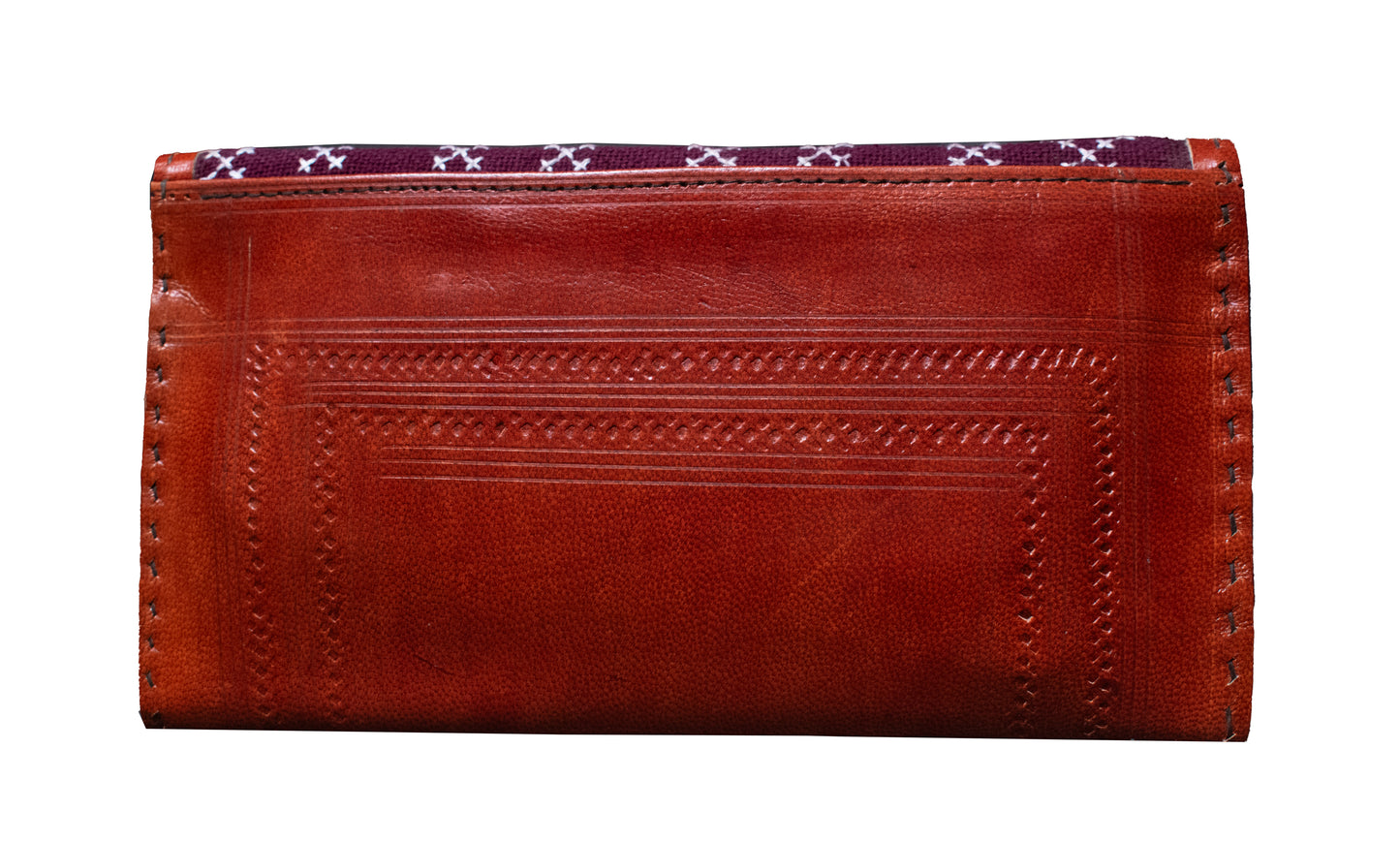 Jat Work Pure Leather Pure Leather Art Wallet - Ladies - Card Holder     -  SKU : AB25401B