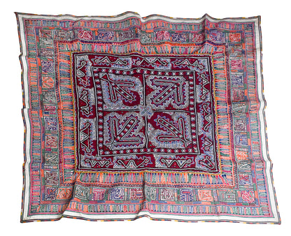 Rabari Work Cotton Hand Embroidered Mirror Work Wall Decoration  - 1.5 Mtr Length    -  SKU : VA23601A