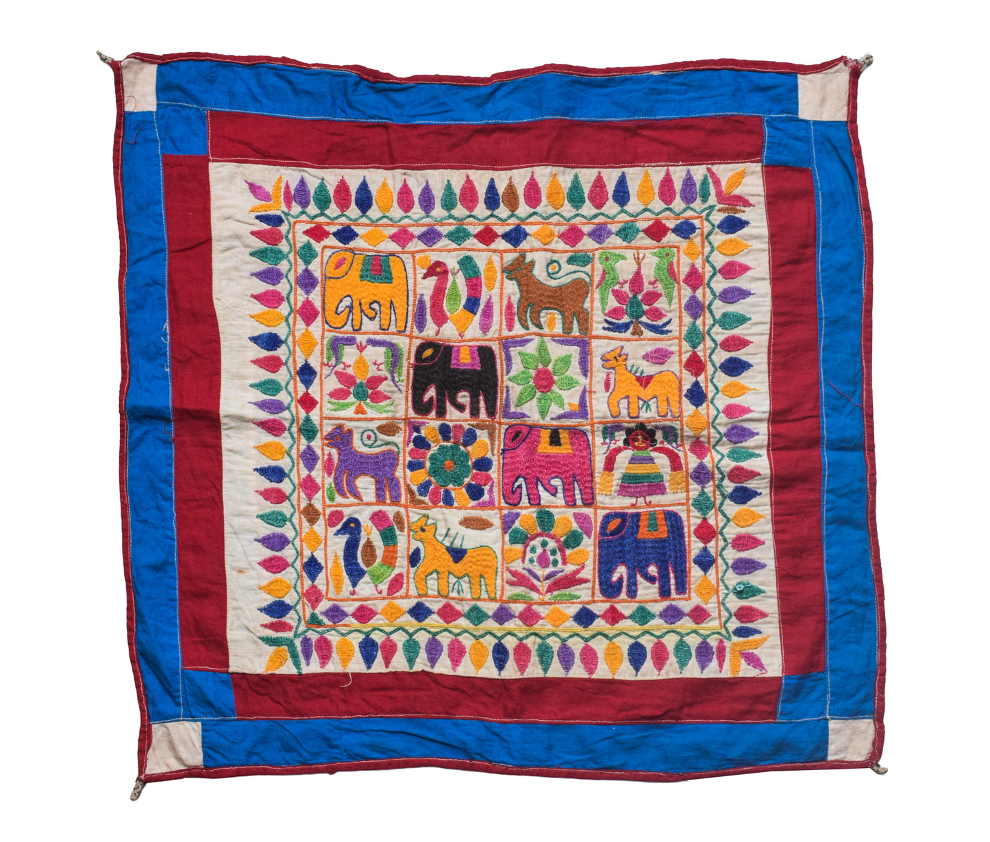 Hand Embroidery Cotton Antique Work Wall Decoration  - 65 cms Length    -  SKU : AD01501A