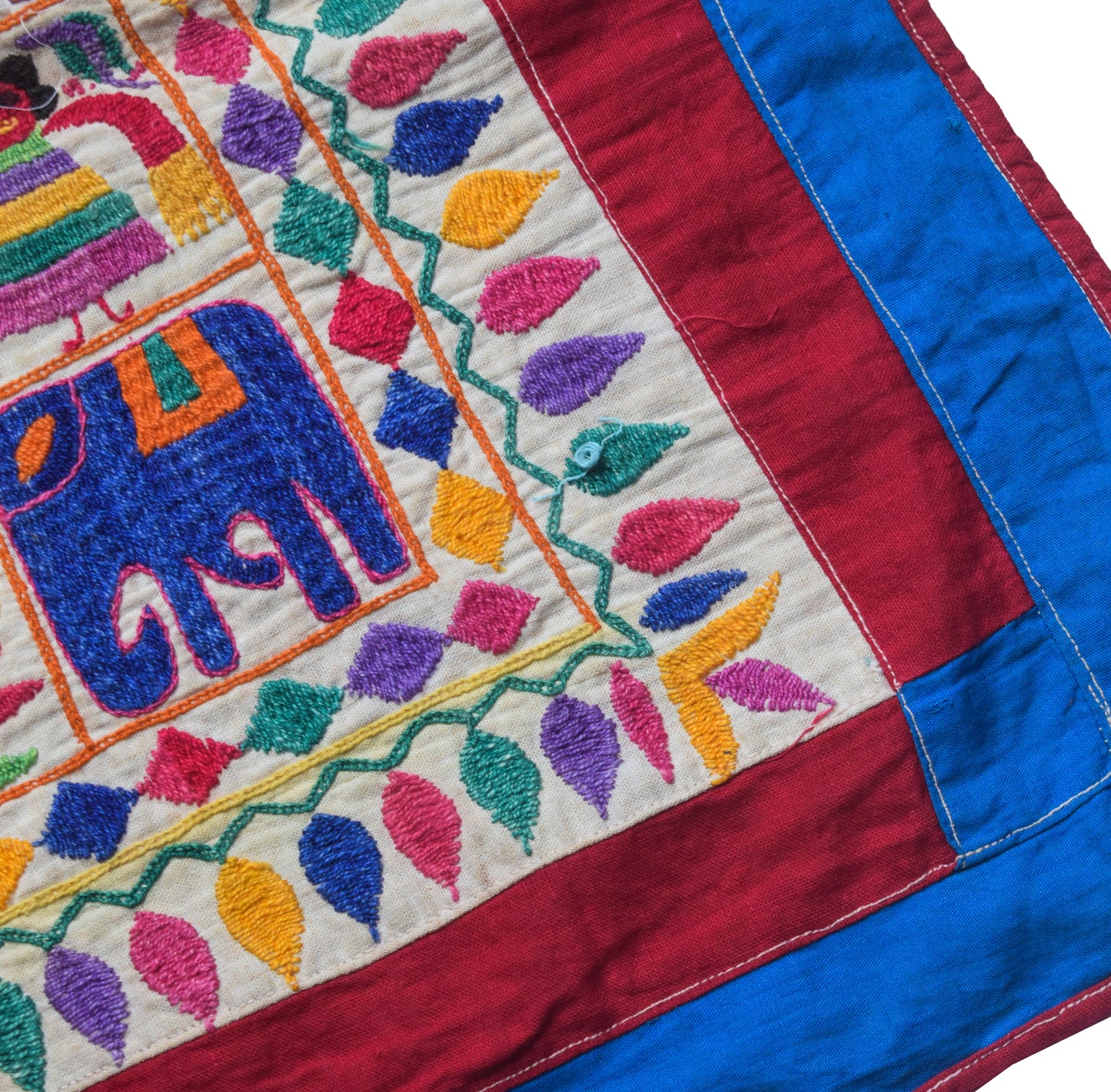 Hand Embroidery Cotton Antique Work Wall Decoration  - 65 cms Length    -  SKU : AD01501A