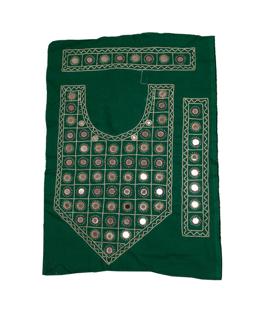 Mirror Work Cotton Hand Embroidered Yoke     -  SKU : SH07502H