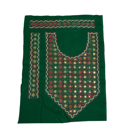 Mirror Work Cotton Hand Embroidered Yoke     -  SKU : SH07502I