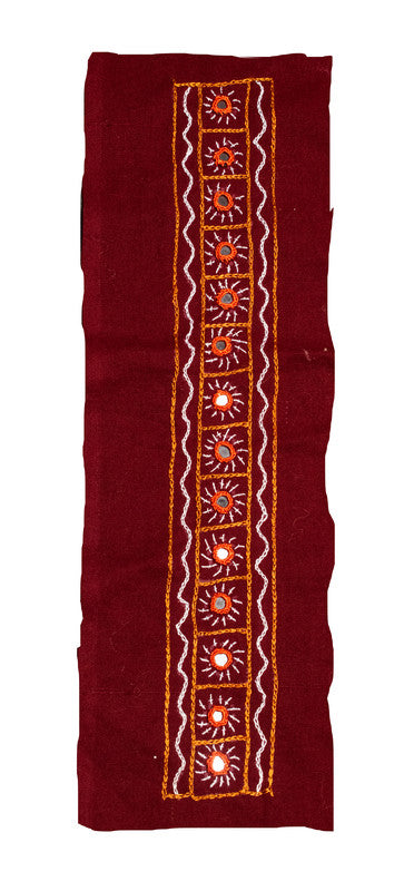 Mirror Work Cotton Hand Embroidered Yoke     -  SKU : SH07502F