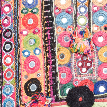 Hand Embroidery Cotton Yoke   - 35 cms Length    -  SKU : KS29802G