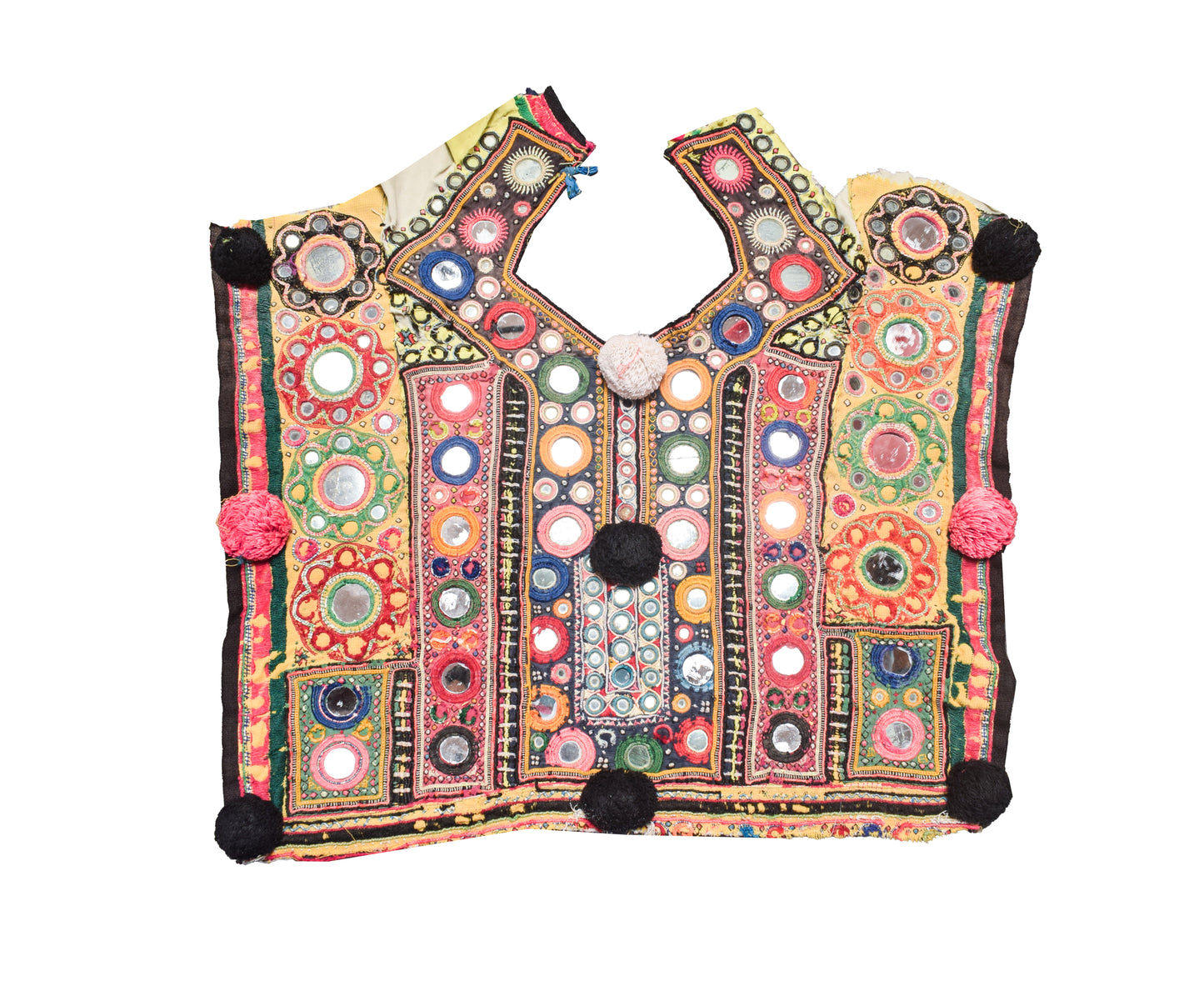 Hand Embroidery Cotton Yoke   - 35 cms Length    -  SKU : KS29802M