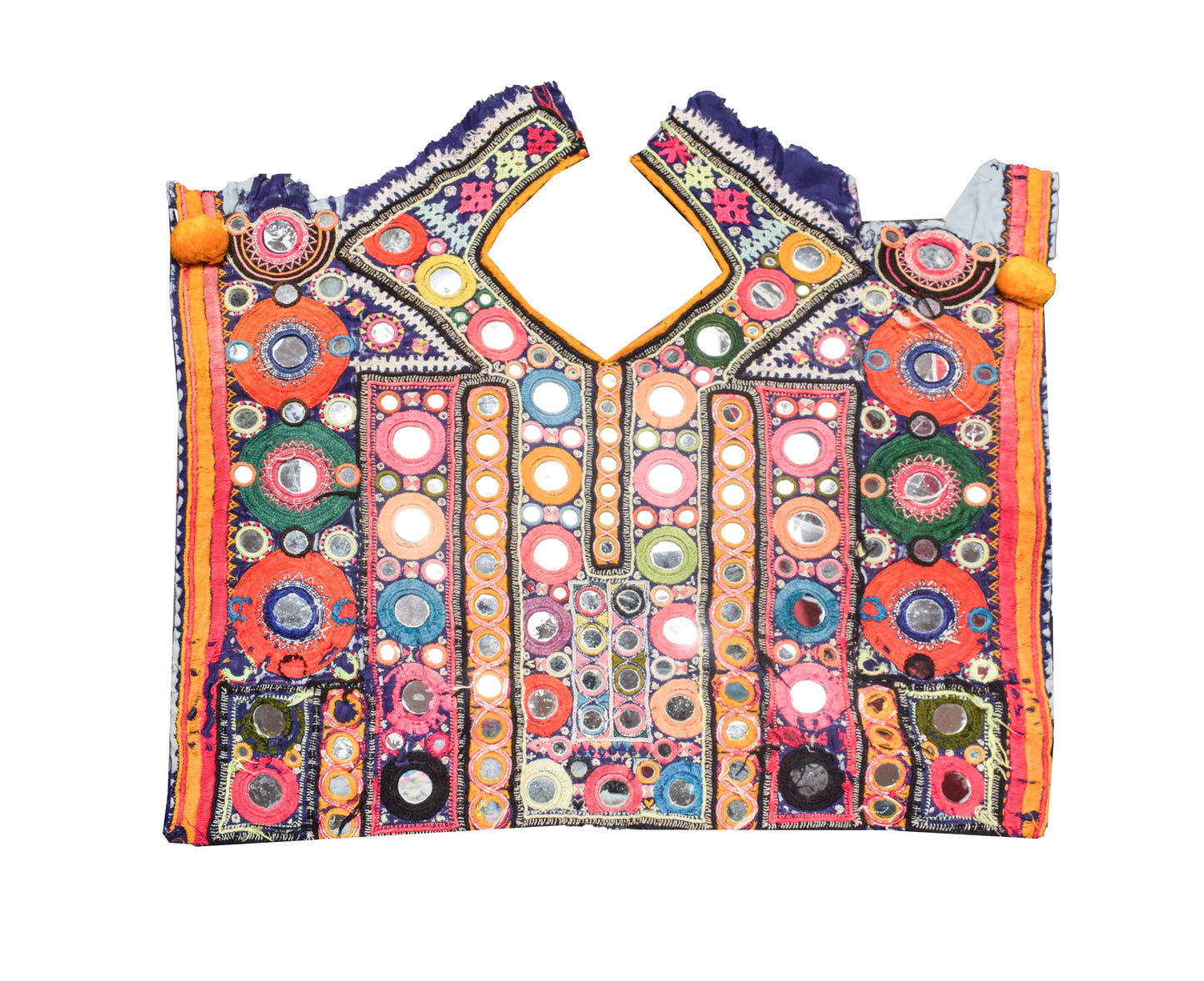 Hand Embroidery Cotton Yoke   - 35 cms Length    -  SKU : KS29802P