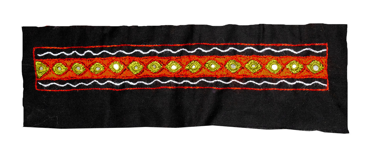 Chhabli Mirror Work Cotton Hand Embroidered Yoke     -  SKU : SH07503D