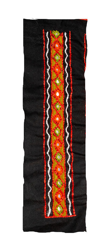 Chhabli Mirror Work Cotton Hand Embroidered Yoke     -  SKU : SH07503G