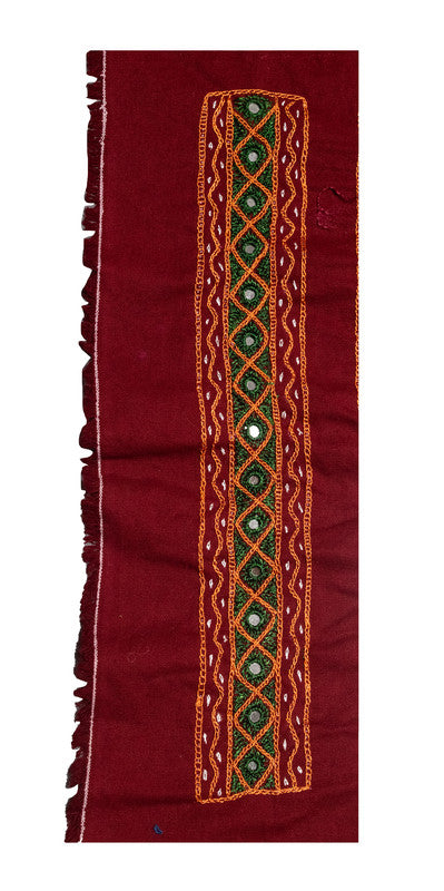 Chhabli Mirror Work Cotton Hand Embroidered Yoke     -  SKU : SH07503A