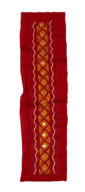 Chhabli Mirror Work Cotton Hand Embroidered Yoke     -  SKU : SH07503B