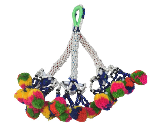 Bead Work Cotton Zhumkha  - 20 cms Length    -  SKU : MD17601C