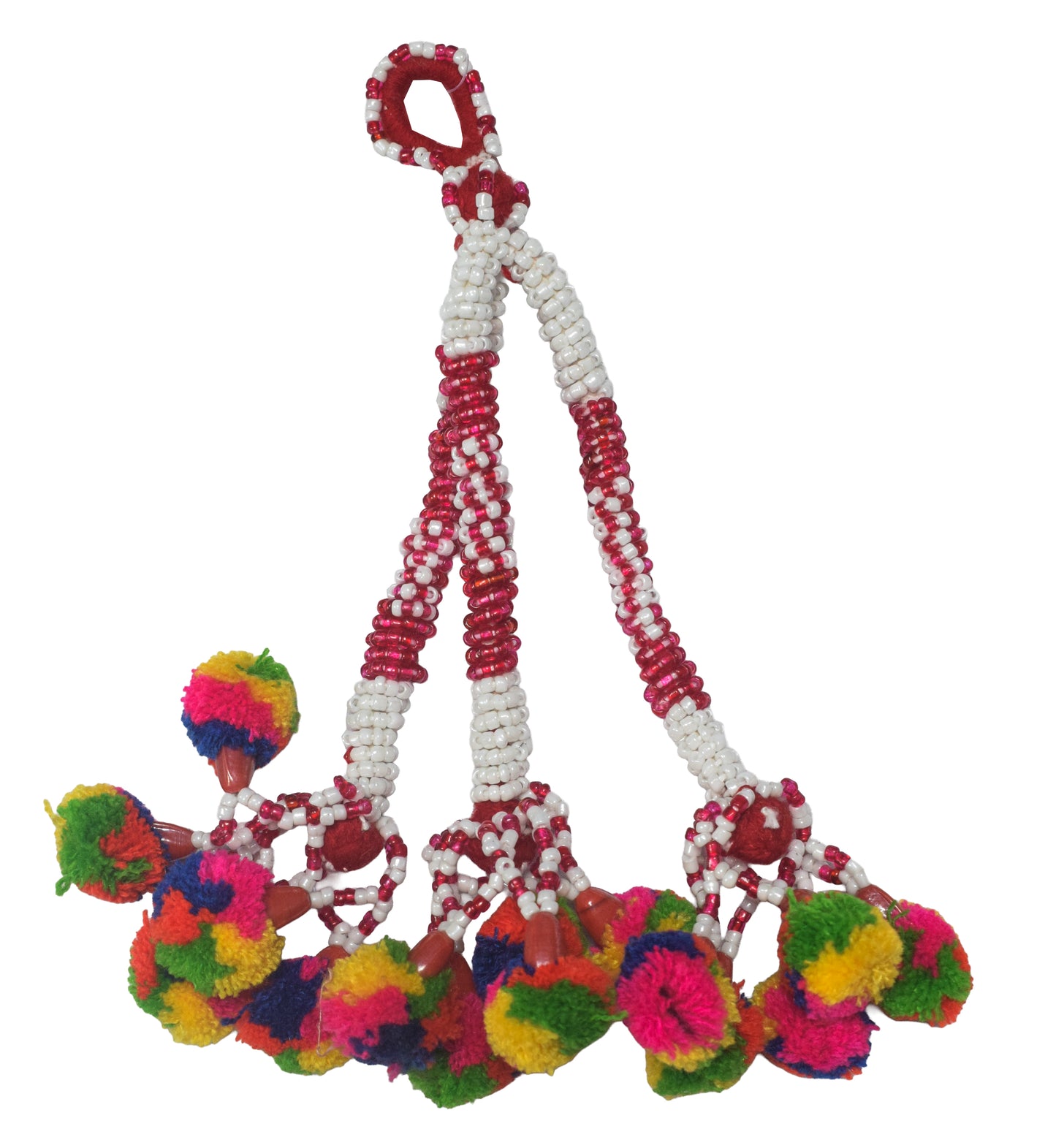 Bead Work Cotton Zhumkha  - 20 cms Length    -  SKU : MD17601D