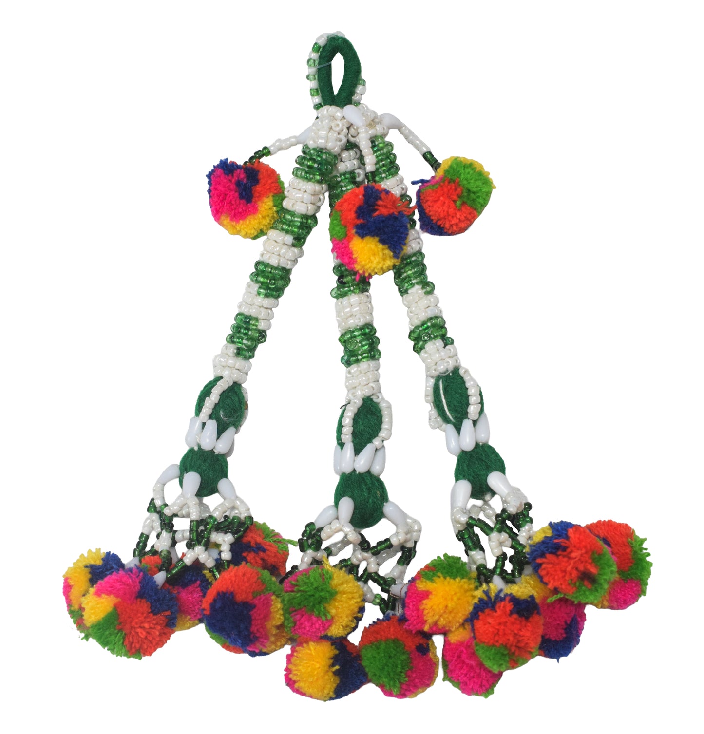 Bead Work Cotton Zhumkha  - 20 cms Length    -  SKU : MD17601E