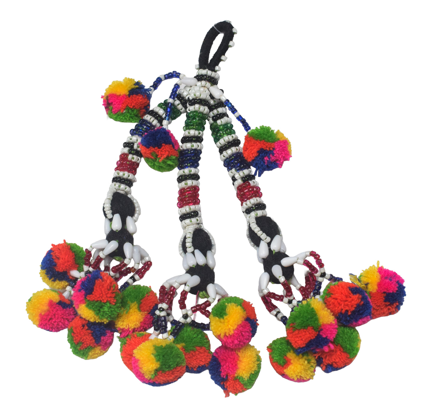 Bead Work Cotton Zhumkha  - 20 cms Length    -  SKU : MD17601F