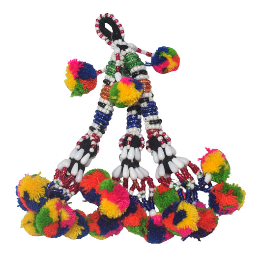 Bead Work Cotton Zhumkha  - 20 cms Length    -  SKU : MD17601K