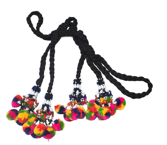 Bead Work Cotton Zhumkha  - 28 cms Length    -  SKU : 0010-MCMC