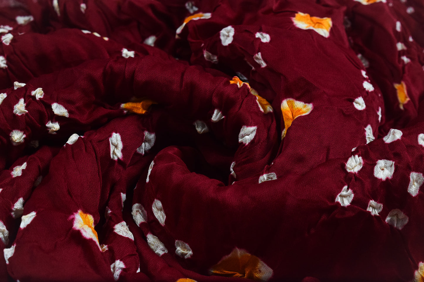 Bandhej [ Tie-Dye] Modal Silk Multi (Bandhej - Tie Dye) Unstitched Kurta Fabric  Mtr Length  2.5 Mtr  Length  -  SKU : 0091-MRYE