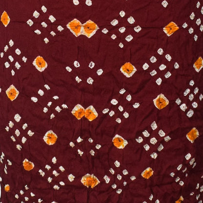 Bandhej [ Tie-Dye] Modal Silk Multi (Bandhej - Tie Dye) Unstitched Kurta Fabric  Mtr Length  2.5 Mtr  Length  -  SKU : 0091-MRYE