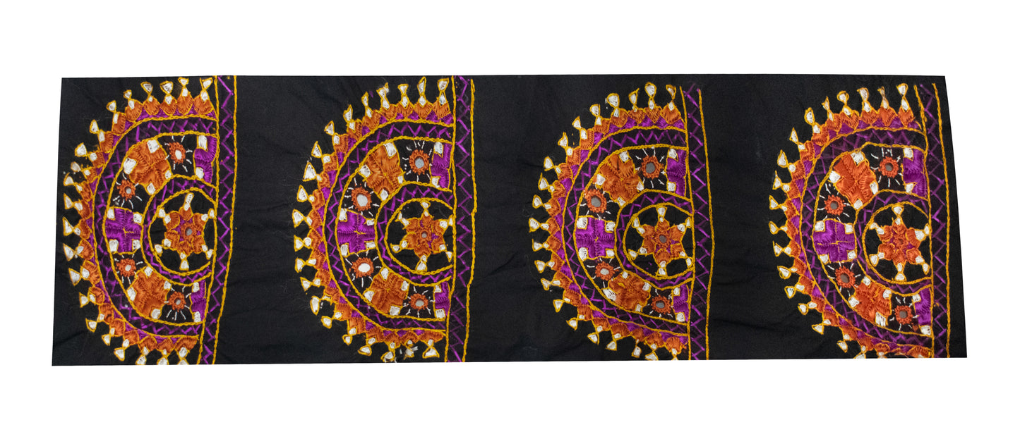 Neran Work Cotton Fine Mirror and Threadwork Embroidery Handwork Patch    -  SKU: 00000002