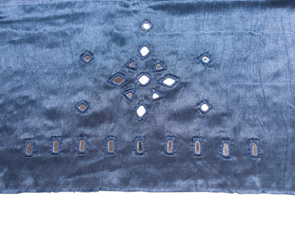Mirror Work Mashru Silk Hand Embroidered Blouse - Unstitched   - 1.2 Mtr Length  -  SKU: EK18A01A