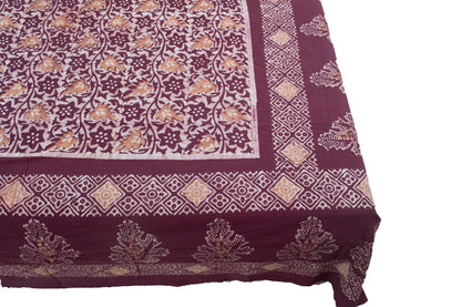 Wax Batik Cotton Hand Printed Bedsheet - Double    -  SKU: AA06C02A