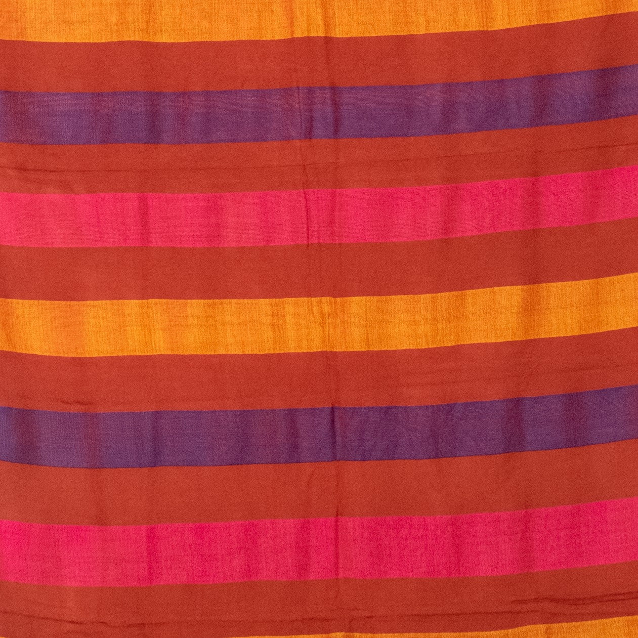 Hand Woven Cotton Stripe Weaving Dupatta  With Tassels  - 2.2 Mtr Length  -  SKU: BM13607A