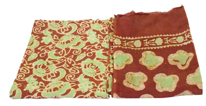 Dupatta-Salwar - Wax Batik - Double Colour - Full Printed