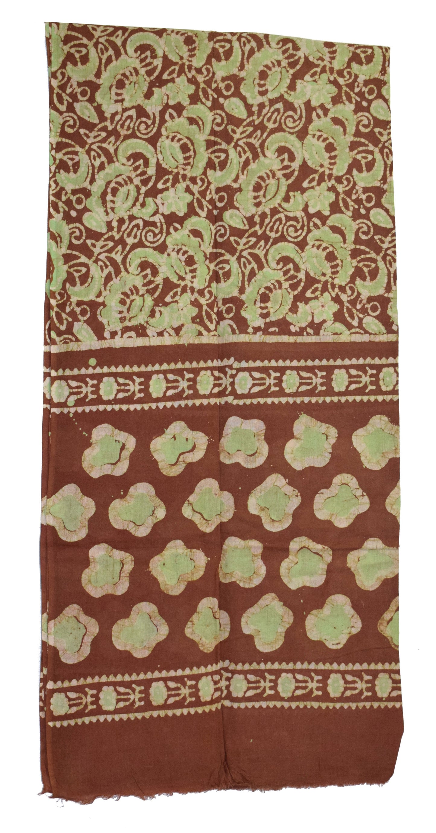 Dupatta-Salwar - Wax Batik - Double Colour - Full Printed