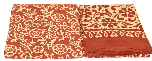 Dupatta-Salwar - Wax Batik - Double Colour - Full Printed