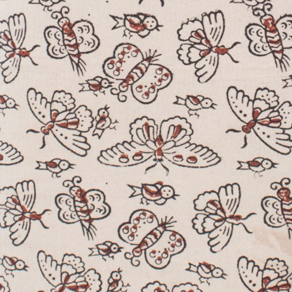 Ajrakh Cotton Natural Dye Hand Printed Fabric    -  SKU: JB13304C