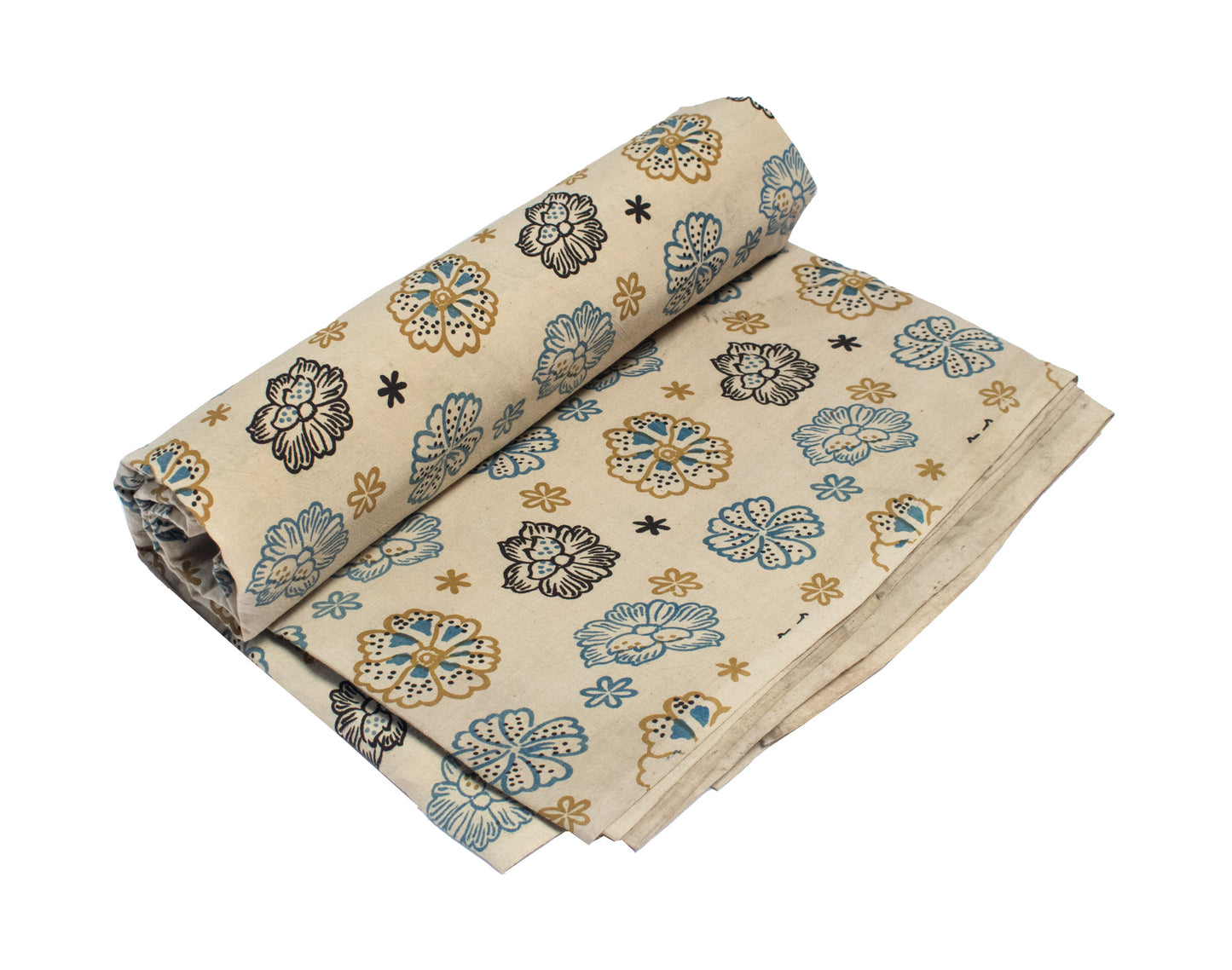 Ajrakh Cotton Natural Dye Hand Block Print Fabric    -  SKU: ID19A03L
