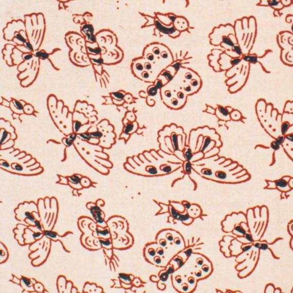 Ajrakh Cotton Natural Dye Hand Printed Fabric    -  SKU: JB13304A