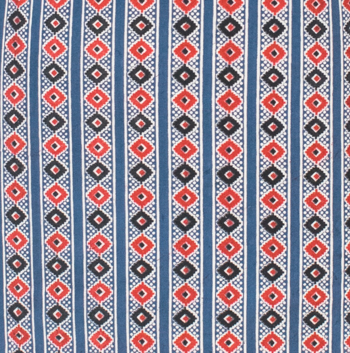 Ajrakh Cotton Natural Dye Hand Block Print Fabric    -  SKU: GG16912M