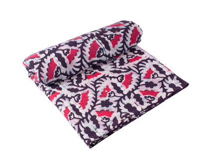 Wax Batik Rayon Hand Block Print Fabric    -  SKU: ID30101A